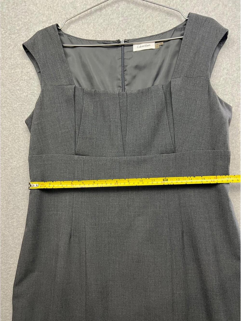 Calvin Klein Sheath Womens Dress  14 Career Office Modern Simple Work - Picture 9 of 12